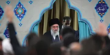 February 19, 2026, Tehran, Iran: Iranian Supreme Leader Ayatollah ALI KHAMENEI attends a Quranic gathering with a group of Quran reciters on the first day of the month of Ramadan at the Imam Khomeini Hussainiyah in Tehran.,Image: 1076693683, License: Rights-managed, Restrictions: , Model Release: no, Credit line: Iranian Supreme Leader'S Office / Zuma Press / Profimedia